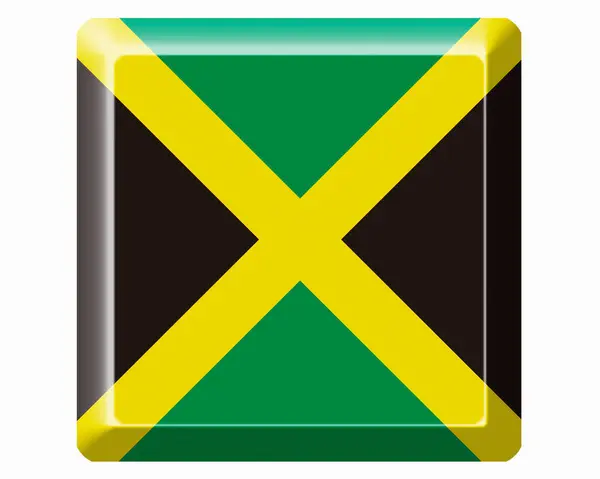 Bandeira Nacional Jamaica — Fotografia de Stock