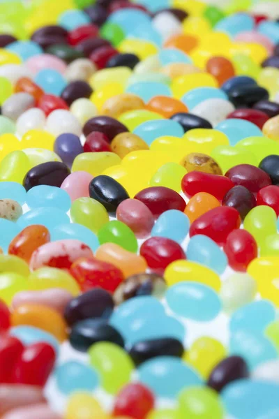 Viele Farbige Bonbons Hintergrund — Stockfoto