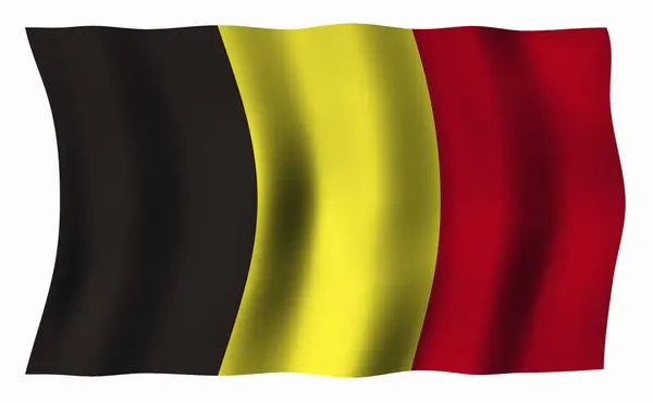 Belgická Národní Vlajka — Stock fotografie