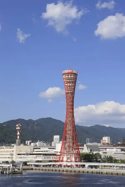 Міський Пейзаж Осаки Під Блакитним Хмарним Небом Японія — стокове фото
