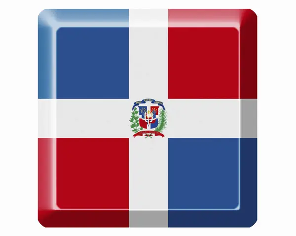 Bandeira Nacional República Dominicana — Fotografia de Stock
