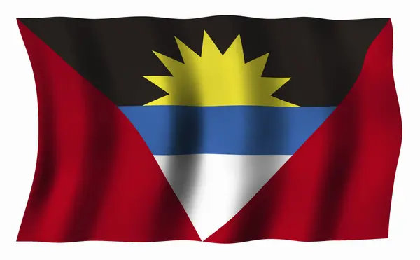 Bandeira Antígua Barbuda — Fotografia de Stock