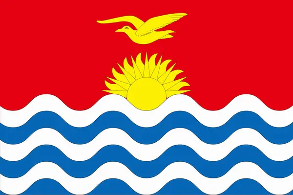 Kiribati Bayrağı — Stok fotoğraf