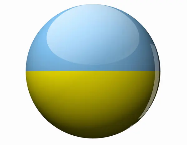 Bandeira Nacional Ucrânia — Fotografia de Stock
