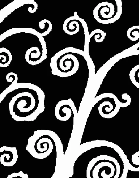 Ilustração Uma Árvore Abstrata Textura Decorativa — Fotografia de Stock