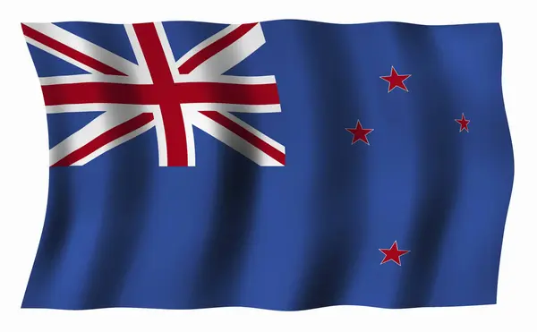Yeni Zelanda Nın Ulusal Bayrağı — Stok fotoğraf
