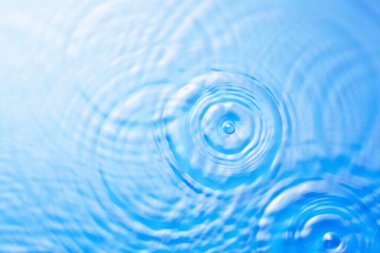 Dalgaların yüzeyine güzel bir su damlası.