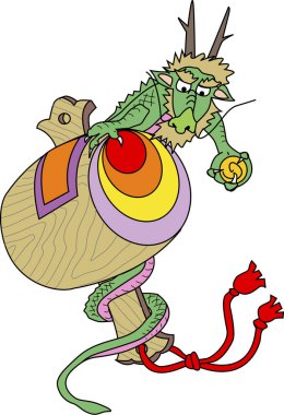 Japon tarzı ejderha, Asyalı çizgi film karakteri 