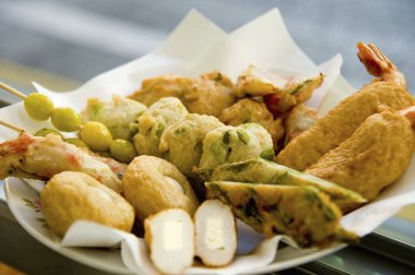 Lezzetli Japonca diktafon yakın çekim görüntüsü