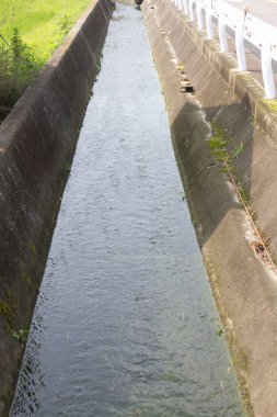 Japonya 'daki parktaki su kanalını kapatın.