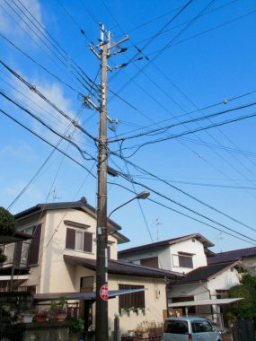 yüksek voltaj kulesi, gökyüzü arkaplanı