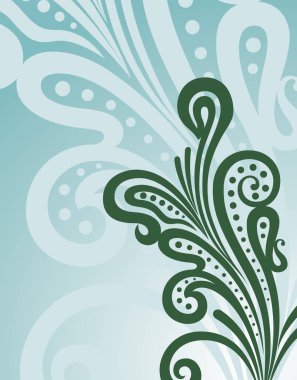 Güzel yapraklı, soyut bir arka plan.