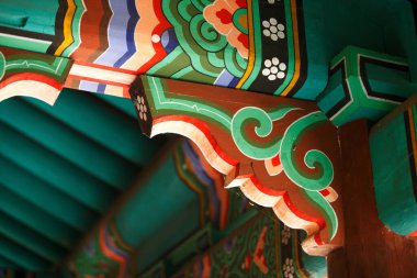 Japonya 'daki eski güzel Japon tapınağı.