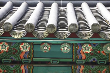 Japonya 'daki eski güzel Japon tapınağı.