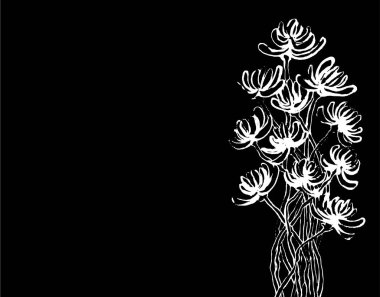 Dikişsiz soyut çiçek desenli