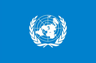 Birleşmiş Milletler bayrağı.