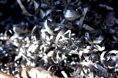 Bir sürü farklı metal vida, kapatın.