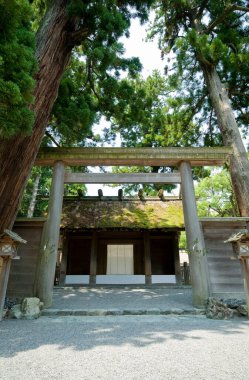 Eski Kyoto Tapınağı 'nın güzel manzarası, Japonya
