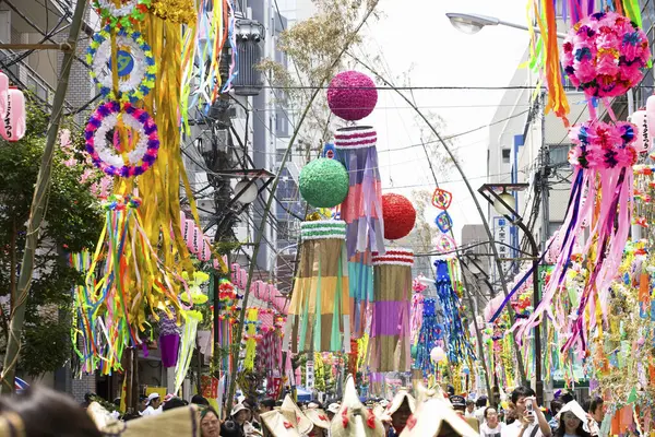 Tanabata Festival Het Centrum Van Tokyo — Stockfoto