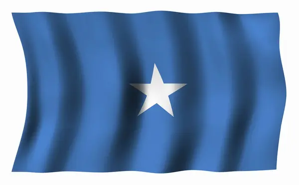 Waving Flag Somalia — Stock Photo, Image