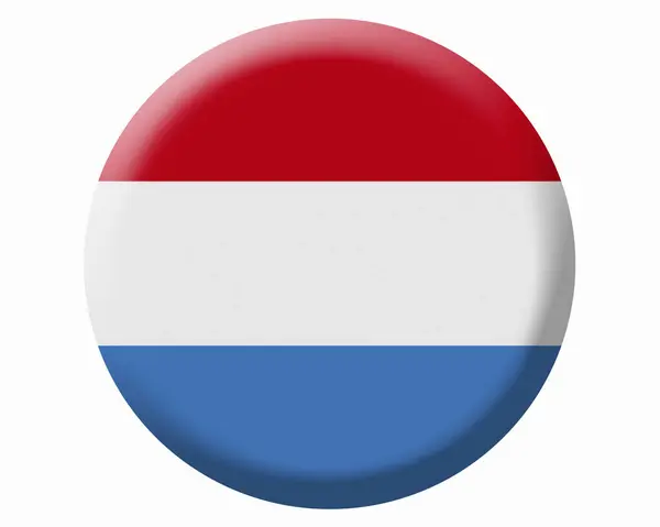Bandeira Paraguai Ícone Redondo — Fotografia de Stock