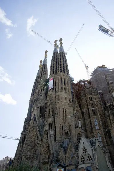 Sagrada Familia Nın Dış Görünüşü Barcelona Katalonya Spanya Nın Eixample — Stok fotoğraf