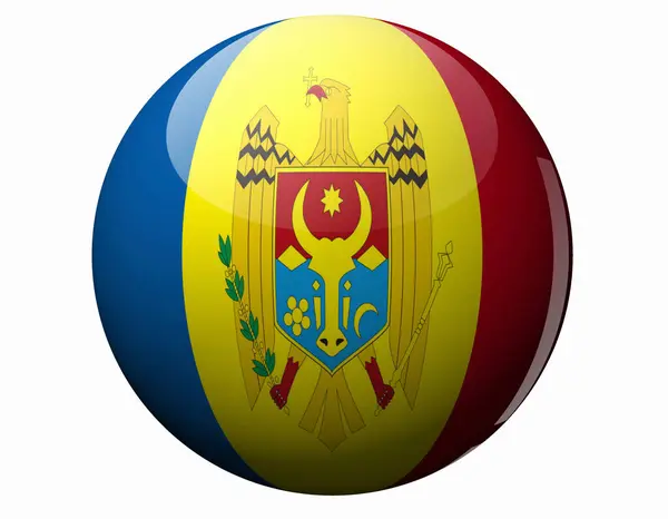 National Flag Moldova — Stock Photo, Image