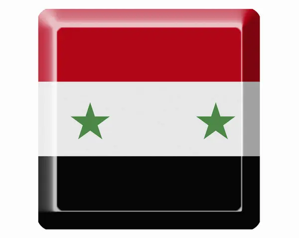Bandeira Nacional Síria — Fotografia de Stock