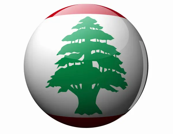 Bandeira Nacional Lebanon — Fotografia de Stock