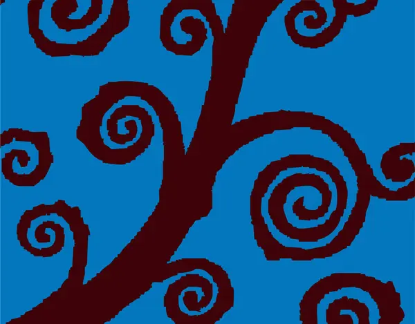 抽象树的图解 装饰纹理 — 图库照片