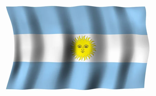Vlajka Argentiny — Stock fotografie