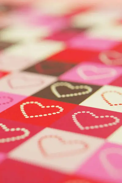 Cute Valentine Day Background Colorful Hearts Background — Stock Photo, Image