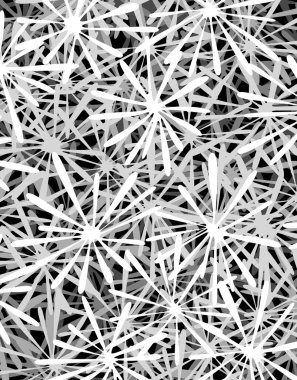 Dekoratif soyut desenli çiçekler, resimleme