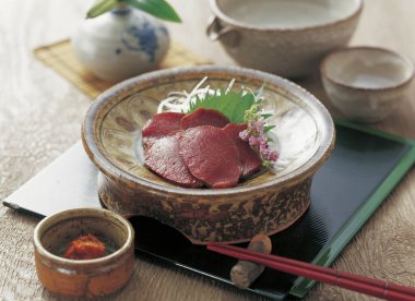 Japon mutfağı. Lezzetli. Yakın plan yemek.