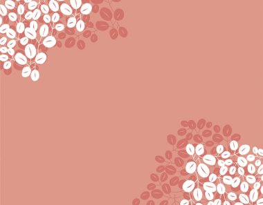 Kırmızı çiçekli ve yapraklı çiçek arkaplanı.