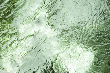 dalgalı yeşil su yüzeyi