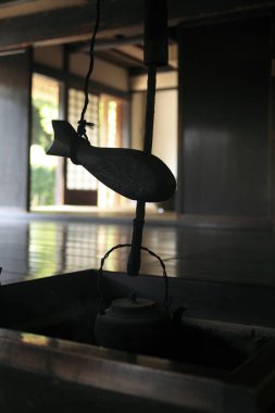 Geleneksel mimarisi olan geleneksel Japon evi.