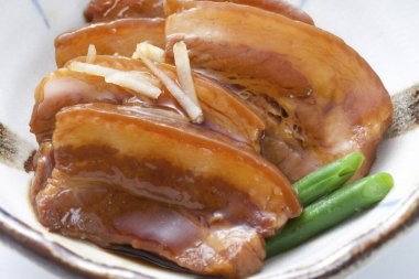 Haşlanmış domuz eti, domuz eti, Asya yemeği.