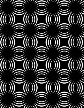 Siyah beyaz desenli kusursuz desen.