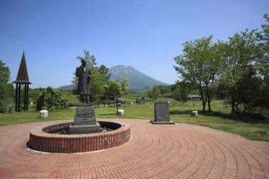 Fuji Dağı 'nın gündüz güzel manzarası. 
