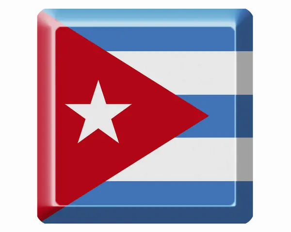 Bandeira Nacional Cuba — Fotografia de Stock