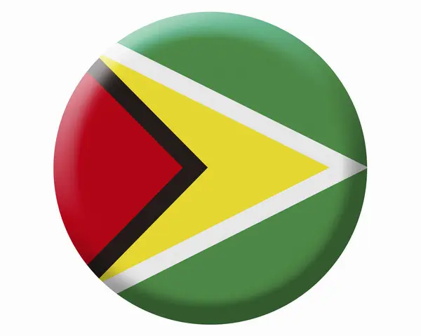 Bandeira Nacional Guyana — Fotografia de Stock