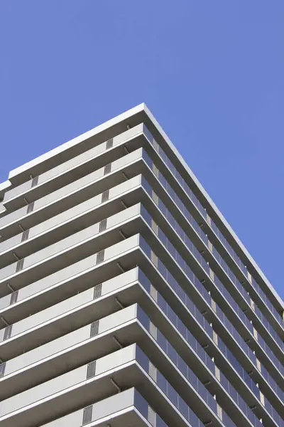 Moderno Edificio Uffici Cielo Blu Chiaro — Foto Stock