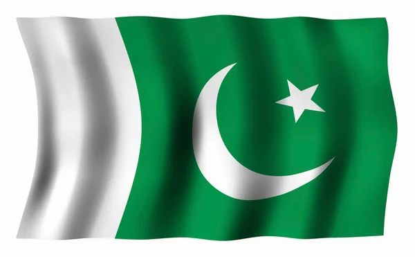 Bandera Nacional Pakistán — Foto de Stock