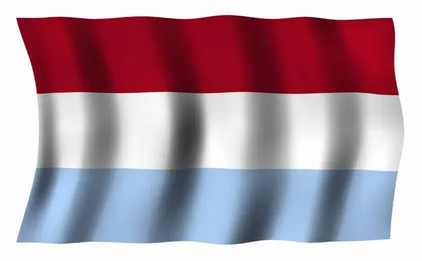 Bandeira Nacional Luxembourg — Fotografia de Stock