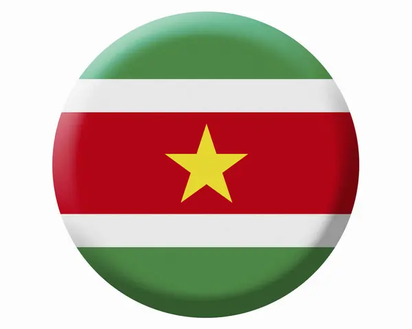 Bandeira Nacional Suriname — Fotografia de Stock