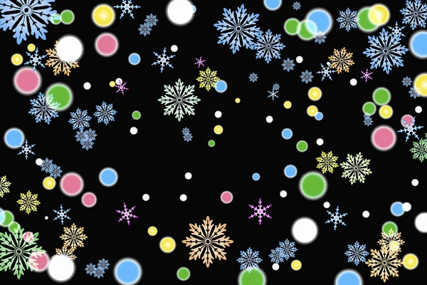 Naadloos Patroon Met Sneeuwvlokken — Stockfoto