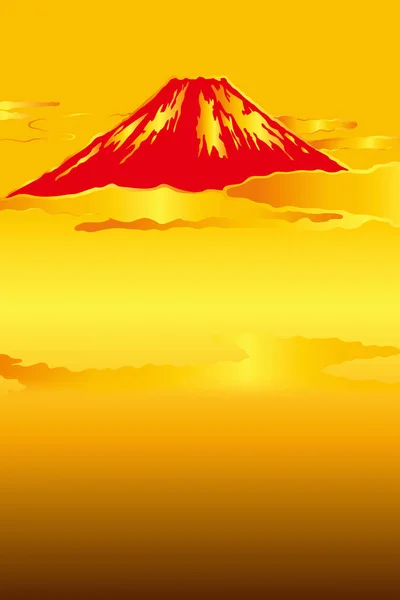 Fuji Krajobraz Tło Ilustracja — Zdjęcie stockowe