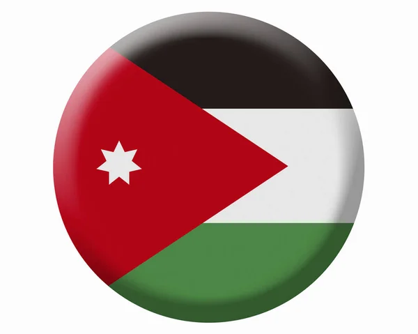 National Flag Jordan — Stock Photo, Image