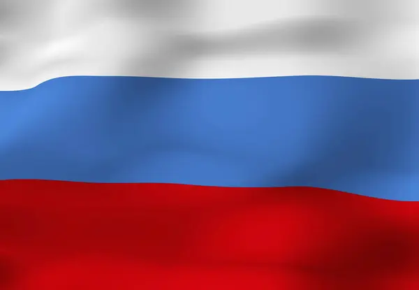 Nationale Vlag Van Rusland — Stockfoto